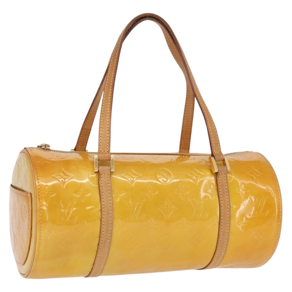Louis Vuitton Bedford Handbag Monogram Vernis, YELLOW, PATENT_LEATHER, Handbag