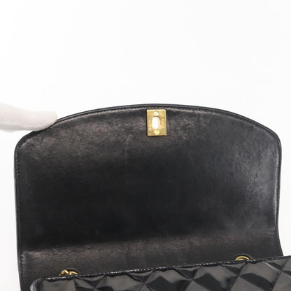 Chanel Vintage Diana Flap Bag Quilted Patent, BLACK, PATENT_LEATHER, Shoulder bag