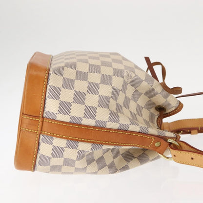 Louis Vuitton Noe Handbag Damier, WHITE, CANVAS, Handbag