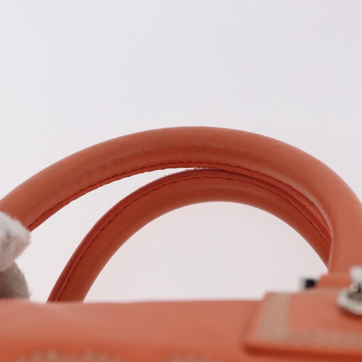 Loewe Anagram handbag Leather, Orange, Leather, Handbag