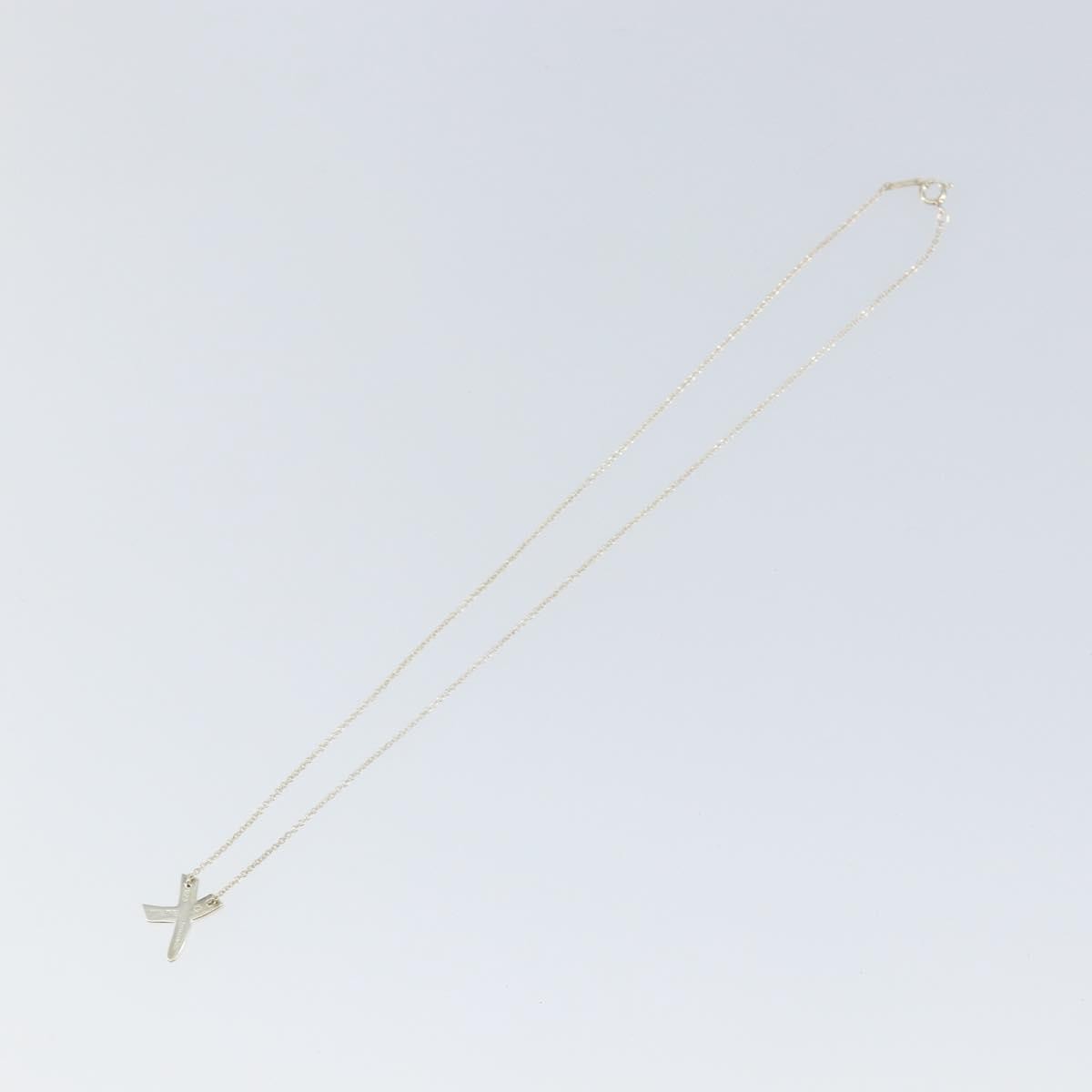 Tiffany & Co. Paloma Picasso Graffiti X Pendant Necklace Silver, SILVER, SILVER, Necklace