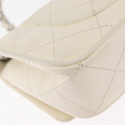Chanel Reissue 2.55 Flap Bag Leather, WHITE, LEATHER, Shoulder bag