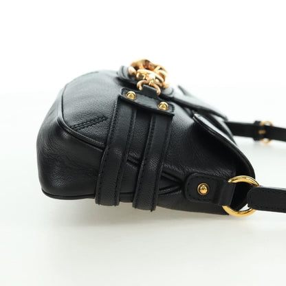 Gucci Horsebit Shoulder Bag GG Canvas and Leather, Black, Leather, Shoulder Bag