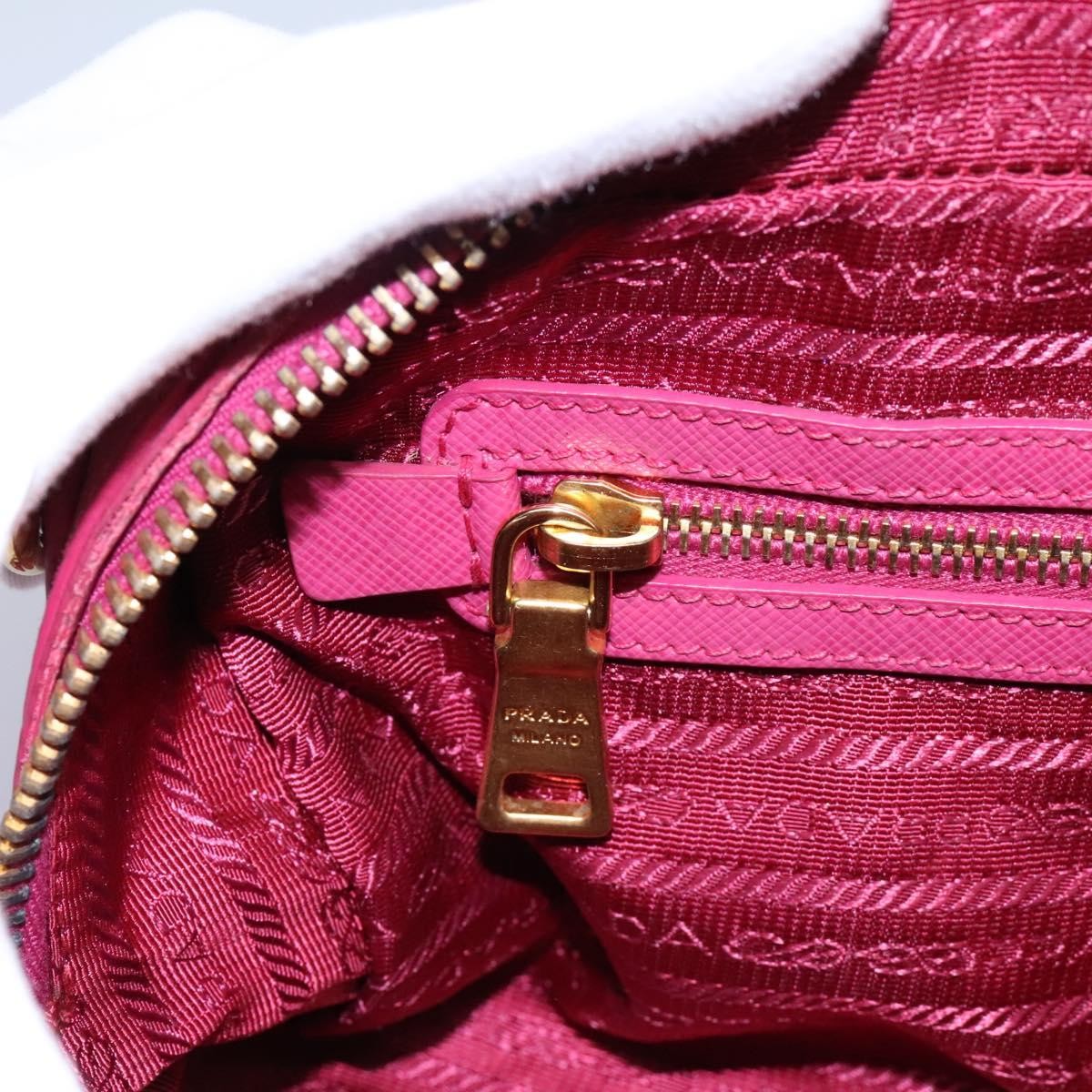 Prada Vintage Bauletto Bag Leather, PINK, LEATHER, Handbag