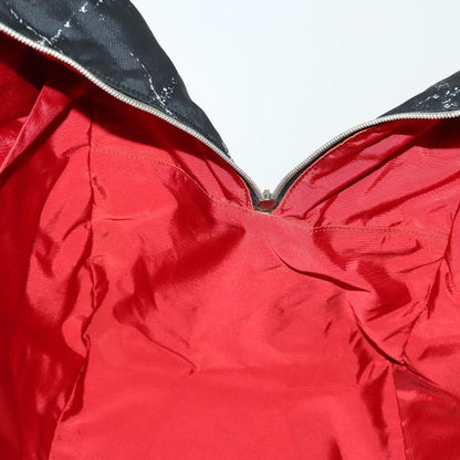 Chanel Travel Line Boston Bag Printed Nylon, BLACK, NYLON, Travel bag