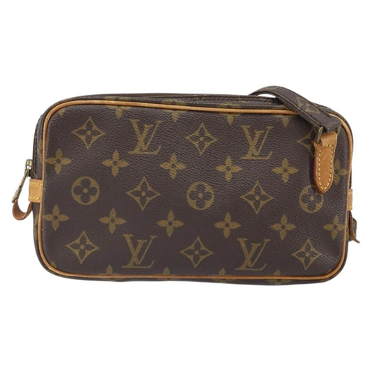 Louis Vuitton Pochette Marly Bandouliere Bag Monogram Canvas, BROWN, CANVAS, Shoulder bag
