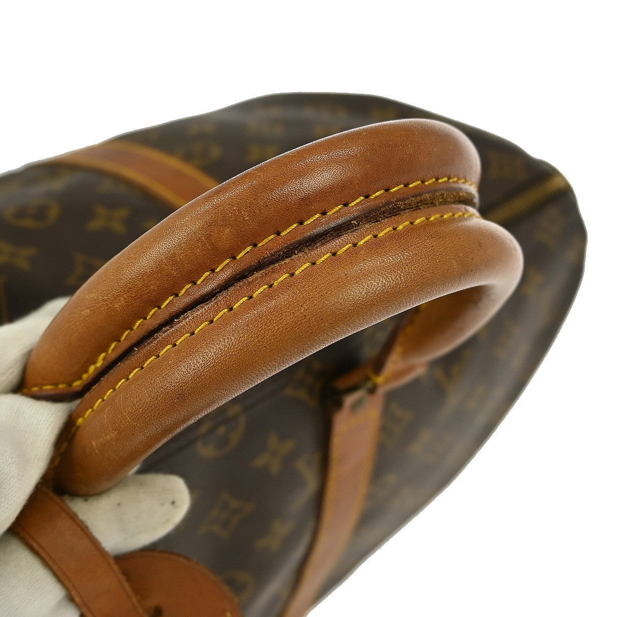 Louis Vuitton Keepall Bandouliere Bag Monogram Canvas, BROWN, CANVAS, Travel bag