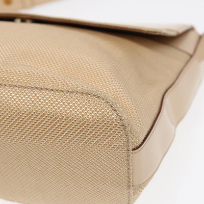 Celine Shoulder Bag Nylon, BEIGE, NYLON, Shoulder bag