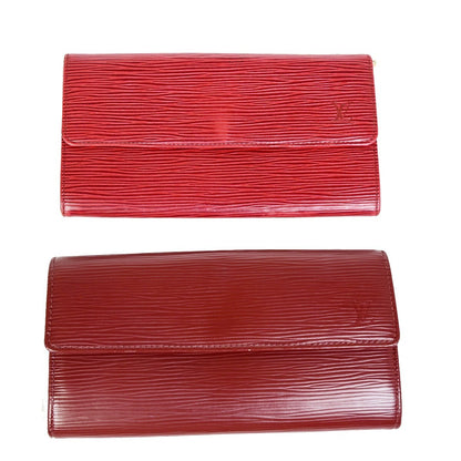 Louis Vuitton Vintage Sarah Wallet Epi Leather, RED, LEATHER, Wallets
