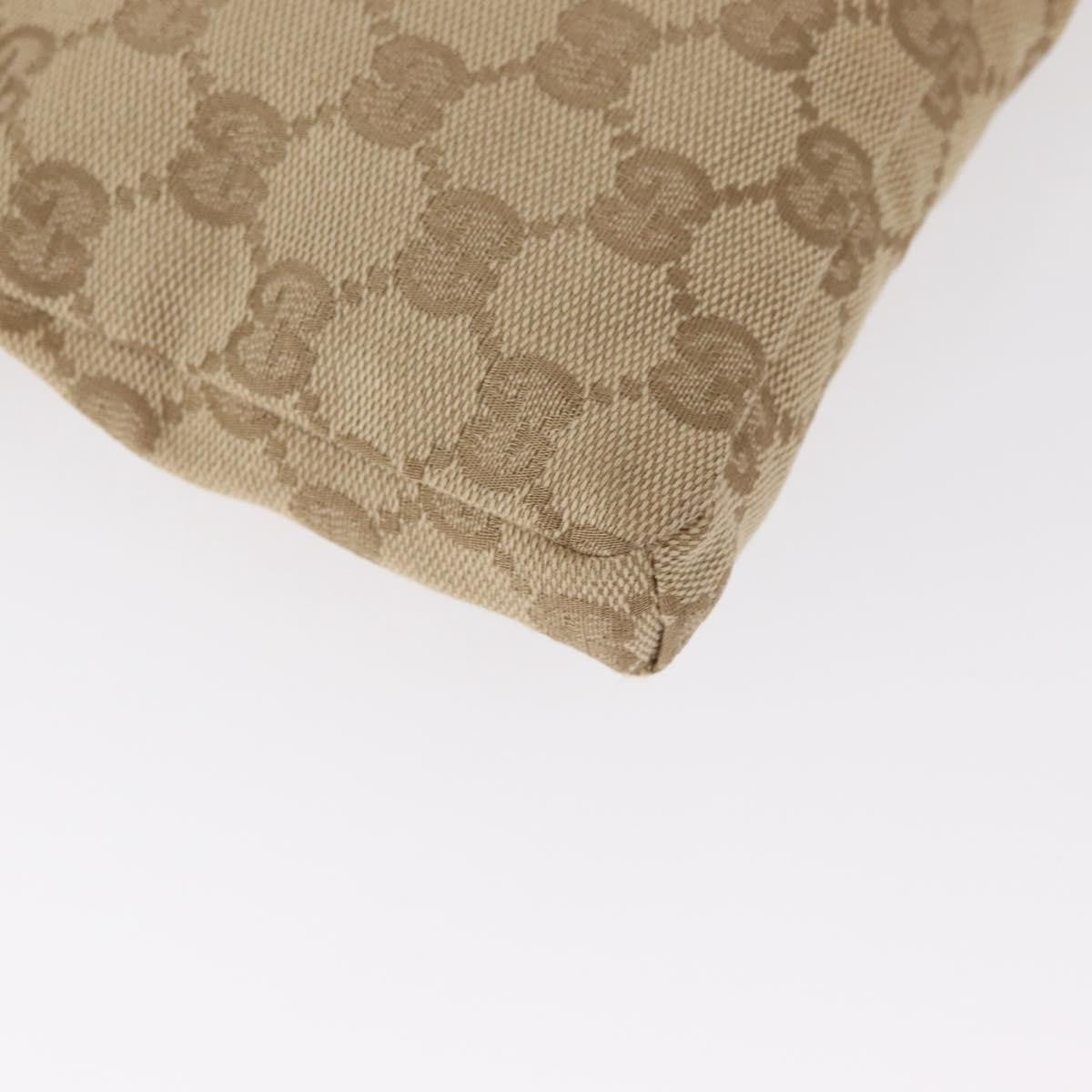 Gucci Vintage Double Belt Bag GG Canvas with Leather, BEIGE, CANVAS, Shoulder bag