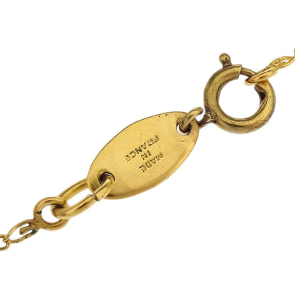 Chanel Vintage CC Pendant Necklace Metal, Gold, Gold Plated, Necklace