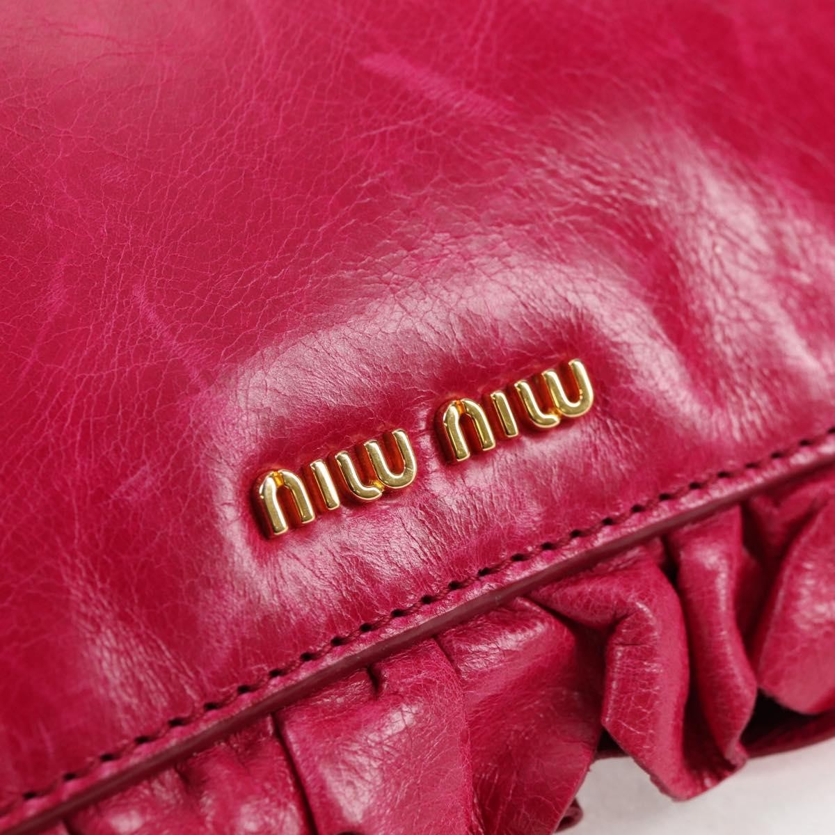 Miu Miu Shoulder Bag Leather, PINK, LEATHER, Shoulder bag