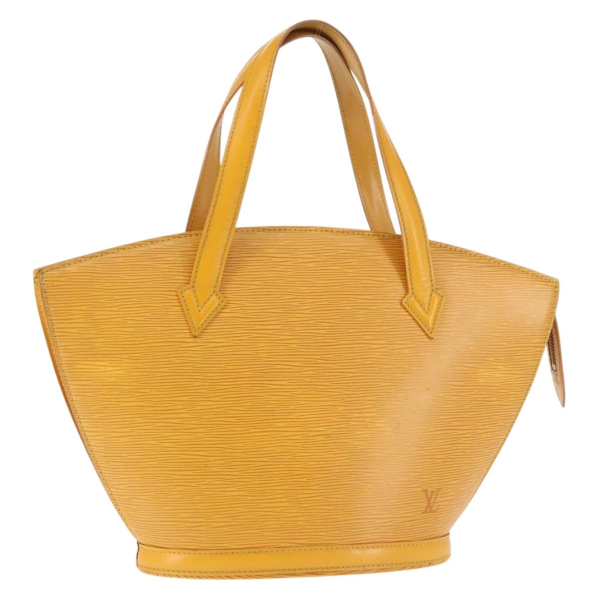 Louis Vuitton Saint Jacques Handbag Epi Leather, YELLOW, LEATHER, Handbag