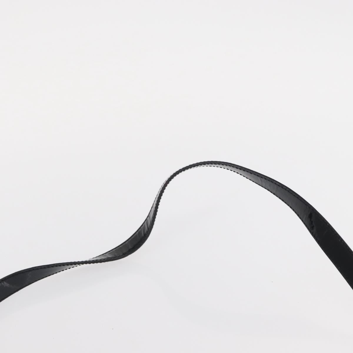 Salvatore Ferragamo Gancini Shoulder Bag Patent Leather, BLACK, PATENT_LEATHER, Shoulder bag