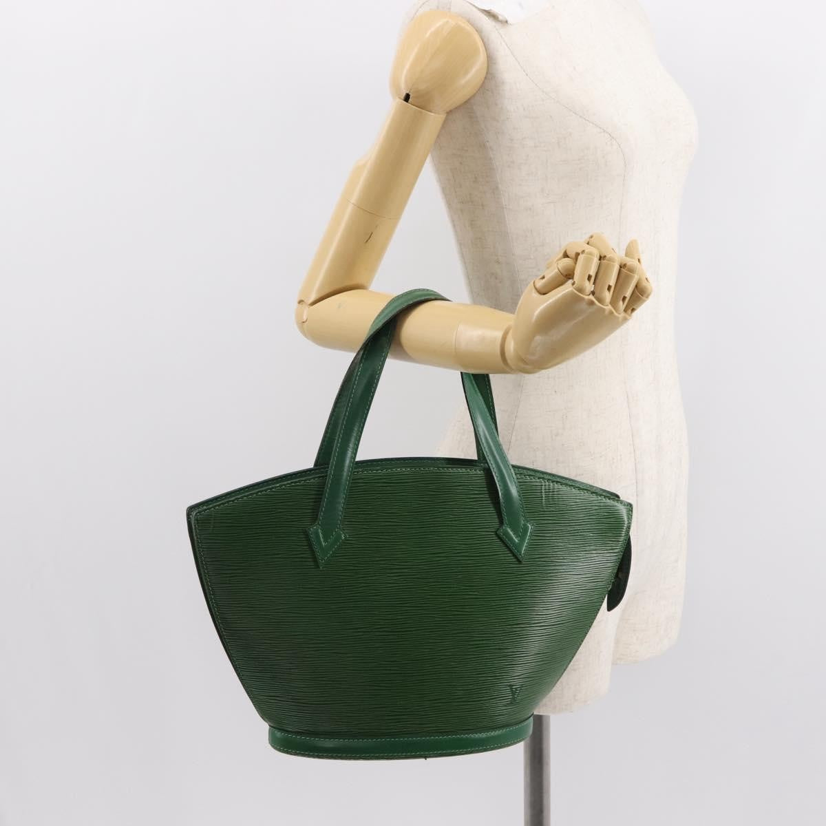 Louis Vuitton Saint Jacques Handbag Epi Leather, GREEN, LEATHER, Tote bag
