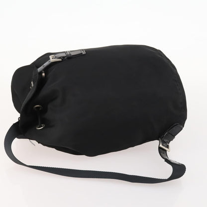 Prada Logo Backpack Tessuto, BLACK, NYLON, Backpack