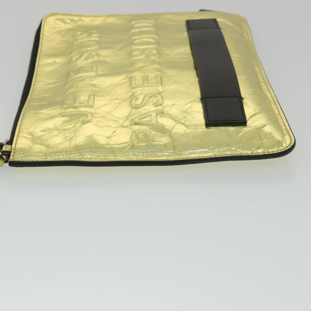 Chanel Je ne suis pas en solde Leather, GOLD, LEATHER, Handbag