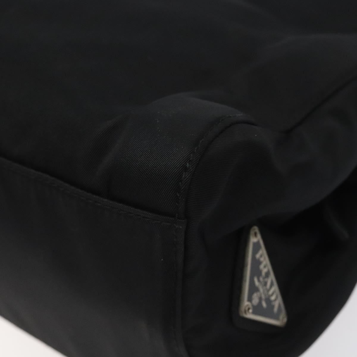 Prada Resin Handle Tote Tessuto, BLACK, NYLON, Tote bag