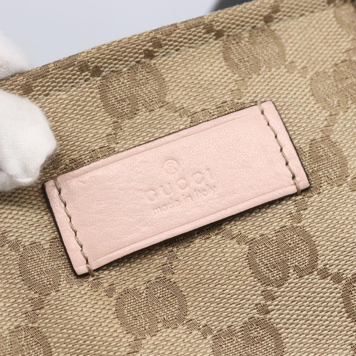 Gucci Diaper Web Strap Tote GG Canvas, BEIGE, CANVAS, Tote bag