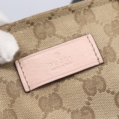 Gucci Diaper Web Strap Tote GG Canvas, BEIGE, CANVAS, Tote bag