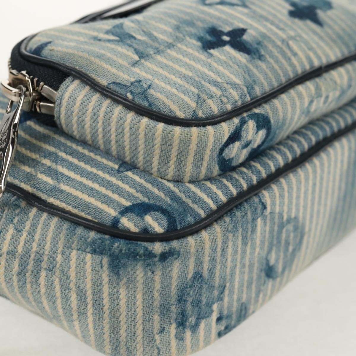 Louis Vuitton Outdoor Pouch Limited Edition Monogram Watercolor Stripes Denim, BLUE, CANVAS, Clutche & pouche