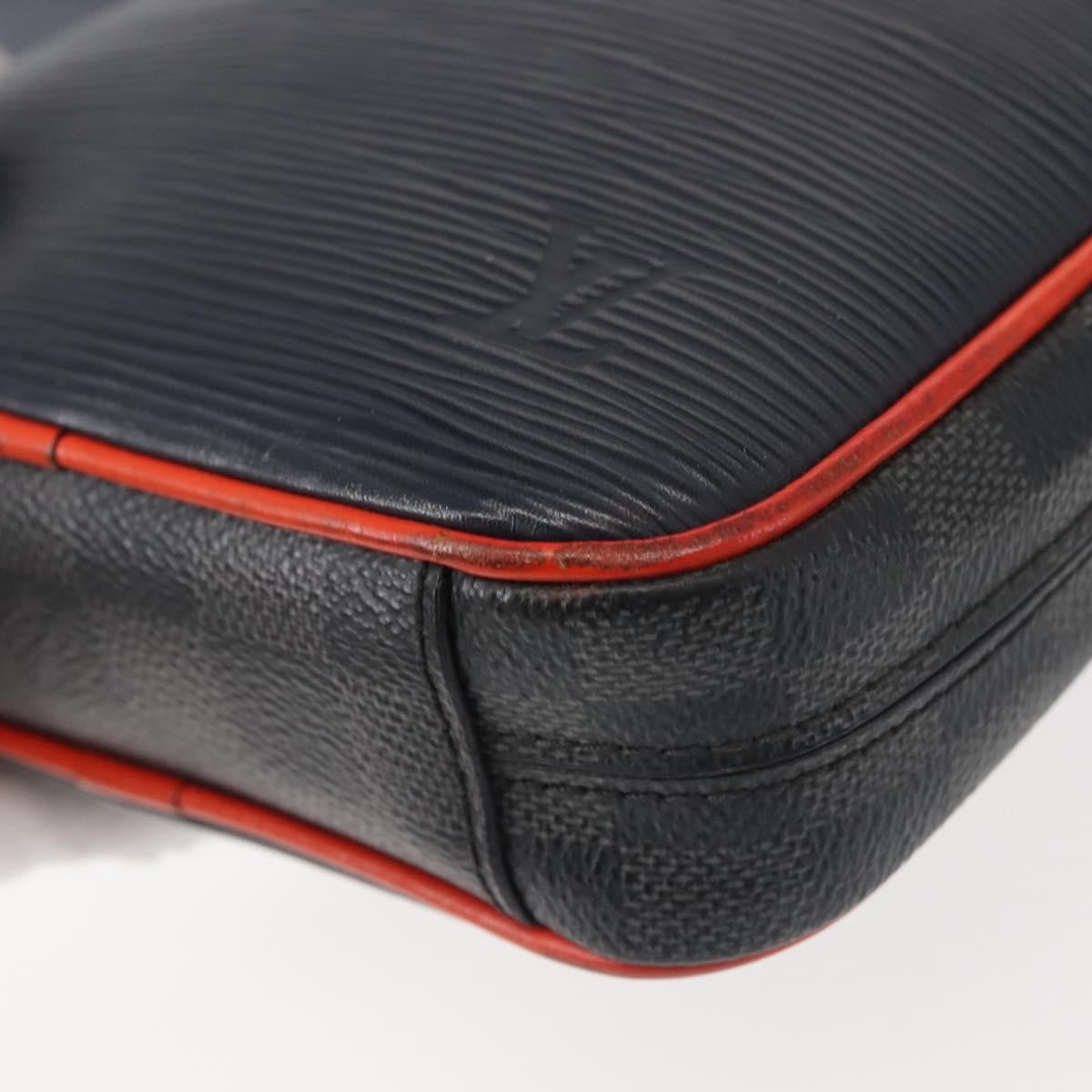 Louis Vuitton Danube Handbag Epi Leather, NAVY, LEATHER, Handbag