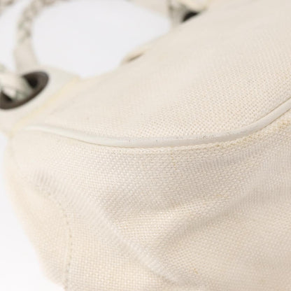 Chloe Vintage handbag Leather, WHITE, CANVAS, Handbag