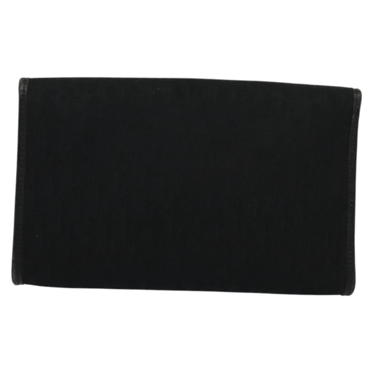 Christian Dior Vintage Trotter Flap Crossbody Bag Canvas, BLACK, CANVAS, Shoulder bag