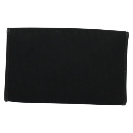 Christian Dior Vintage Trotter Flap Crossbody Bag Canvas, BLACK, CANVAS, Shoulder bag