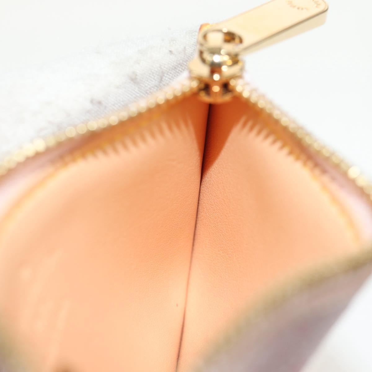 Louis Vuitton Pochette Cles Key Pouch Reverse Monogram Giant, PINK, CANVAS, Clutche & pouche