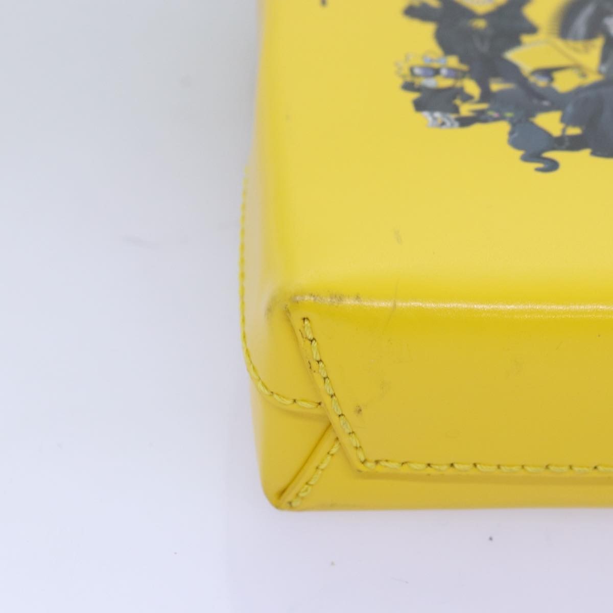 Balenciaga The Simpsons Shopping Tote Printed Leather, YELLOW, LEATHER, Tote bag