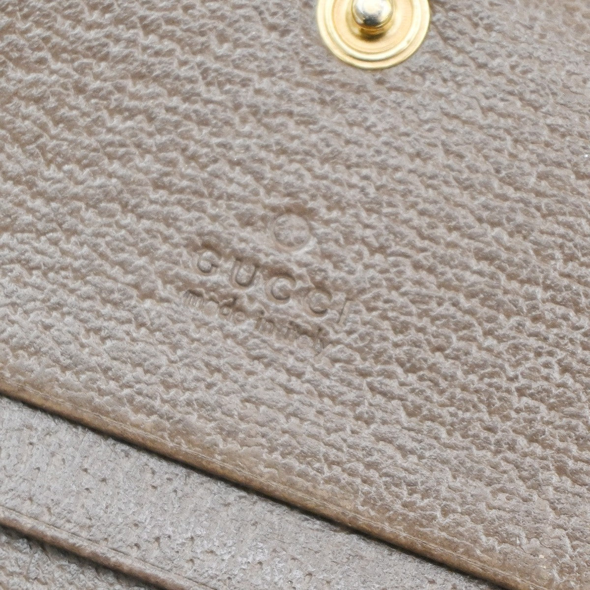 Gucci Ophidia Flap Card Case GG Coated Canvas, BROWN, CANVAS, Wallets