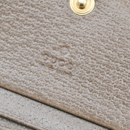 Gucci Ophidia Flap Card Case GG Coated Canvas, BROWN, CANVAS, Wallets