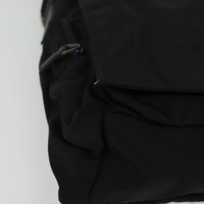 Gucci Side Pocket Flap Messenger Bag Nylon, BLACK, NYLON, Shoulder bag