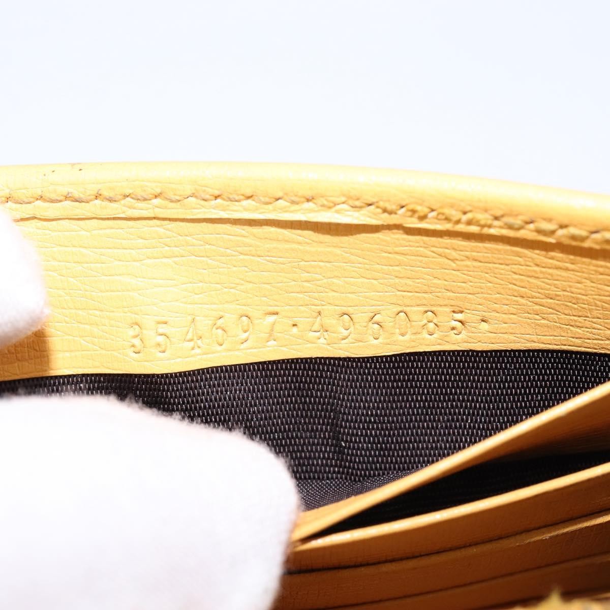 Gucci Betty Chain Wallet Leather, YELLOW, LEATHER, Clutche & pouche