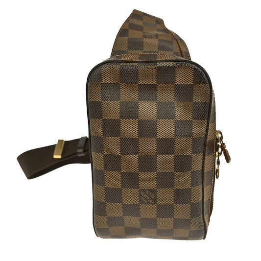 Louis Vuitton Geronimos Waist Bag Damier, BROWN, CANVAS, Shoulder bag