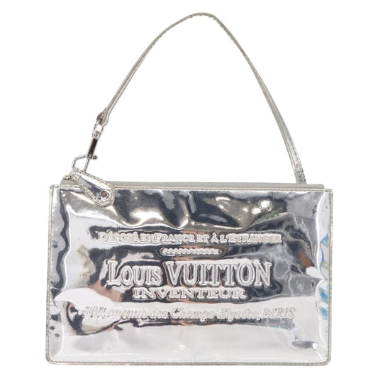 Louis Vuitton Pochette Clutch Monogram Miroir PVC, SILVER, PVC, Clutche & pouche