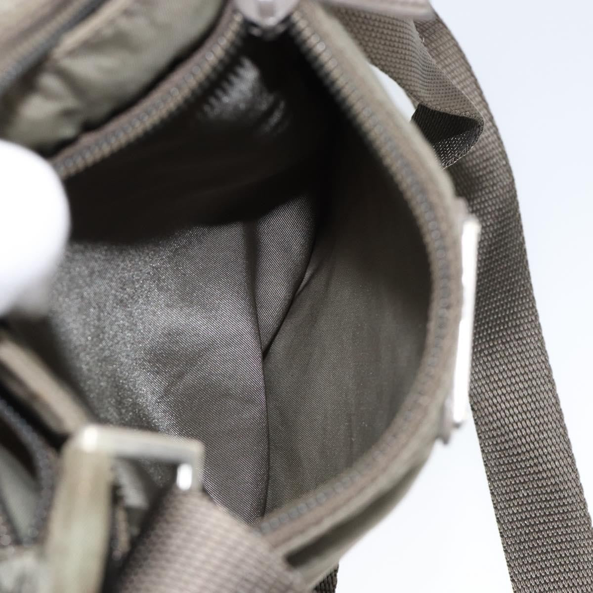 Prada Front Pocket Messenger Bag Tessuto, KHAKI, NYLON, Shoulder bag