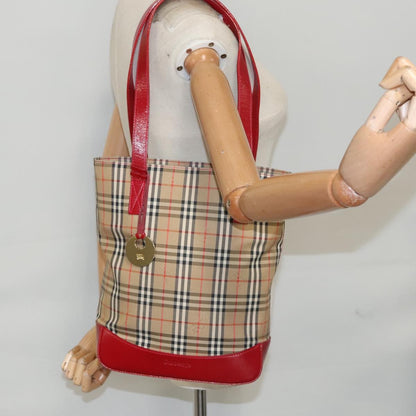 Burberry Nova Check Tote canvas check pattern, BEIGE, CANVAS, Tote bag