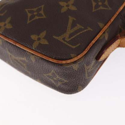 Louis Vuitton Danube Handbag Monogram Canvas, BROWN, CANVAS, Shoulder bag