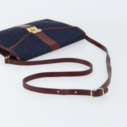 Celine C Macadam Shoulder bag Canvas, NAVY, CANVAS, Shoulder bag