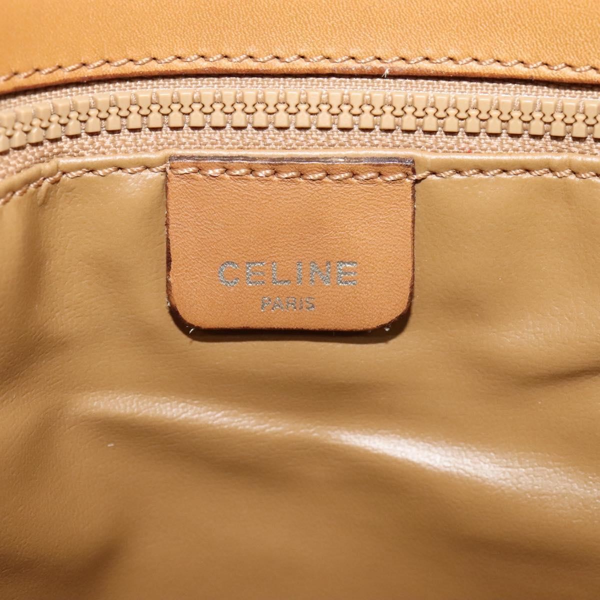 Celine Macadam Shoulder Bag PVC Leather, BEIGE, CANVAS, Shoulder bag