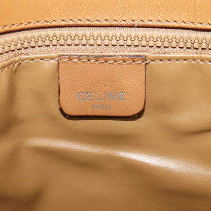Celine Macadam Shoulder Bag PVC Leather, BEIGE, CANVAS, Shoulder bag