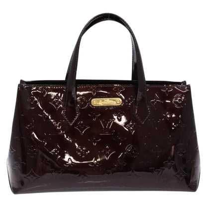 Louis Vuitton Wilshire Handbag Monogram Vernis, BURGUNDY, PATENT_LEATHER, Handbag