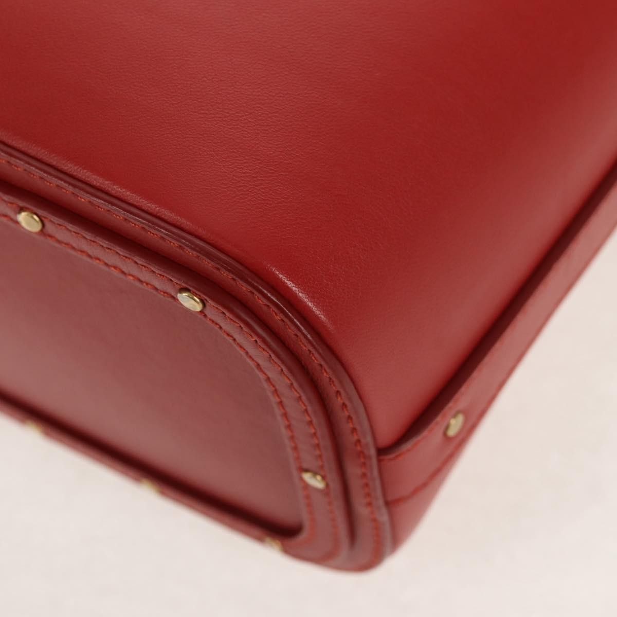 Chloe Roy Bucket Bag Leather, RED, LEATHER, Shoulder bag