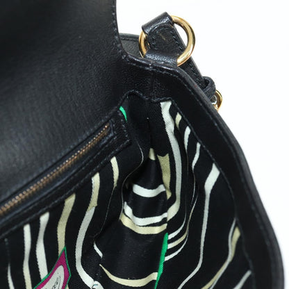 Gucci Horsebit Shoulder Bag GG Canvas and Leather, Black, Leather, Shoulder Bag