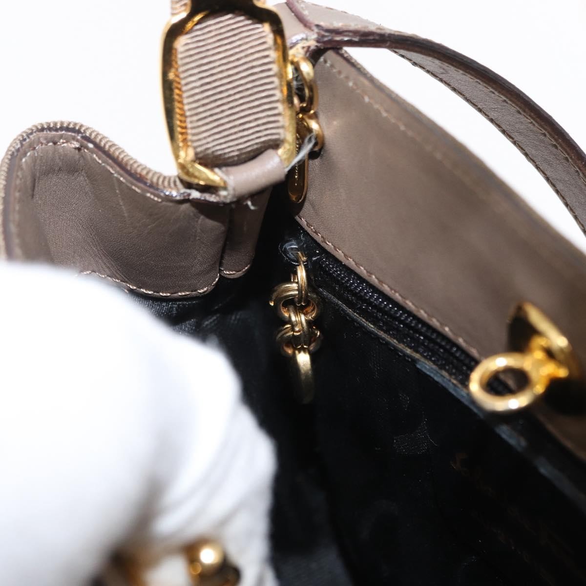 Salvatore Ferragamo Vala Handbag Canvas, BEIGE, CANVAS, Handbag