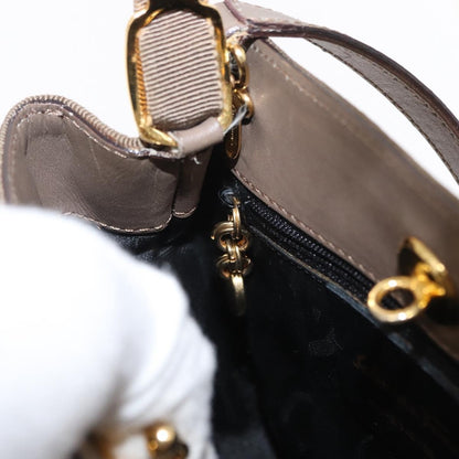 Salvatore Ferragamo Vala Handbag Canvas, BEIGE, CANVAS, Handbag