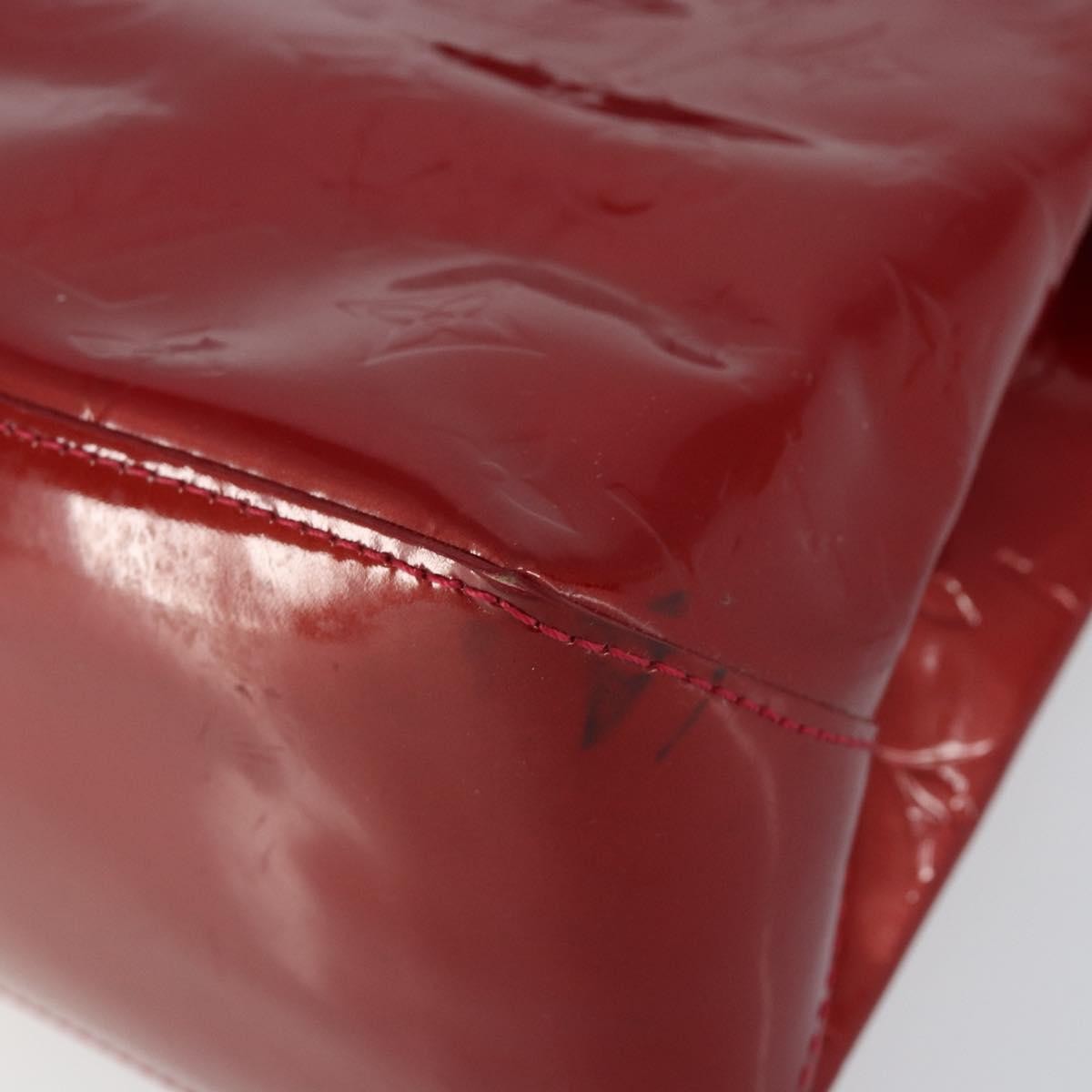 Louis Vuitton Wilshire Handbag Monogram Vernis, RED, PATENT_LEATHER, Handbag