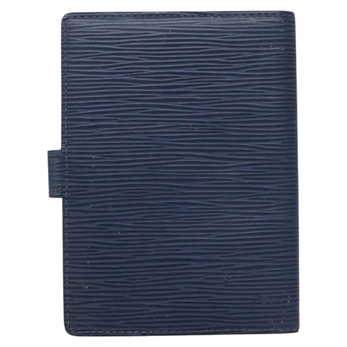 Louis Vuitton Agenda Cover Epi Leather, BLUE, LEATHER, Wallets